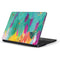 Etta Vee Turquoise Brush Stroke Samsung Chromebook Skin