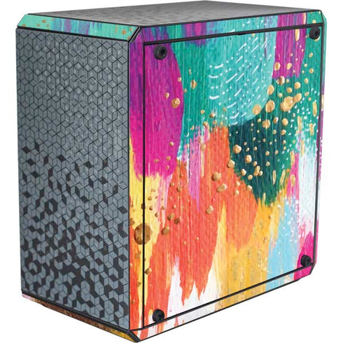 Etta Vee Turquoise Brush Stroke Cooler Master MasterBox Q300L Mini Tower Skin
