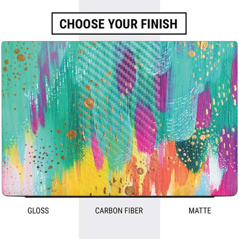 Etta Vee Turquoise Brush Stroke Dell Vostro Skin