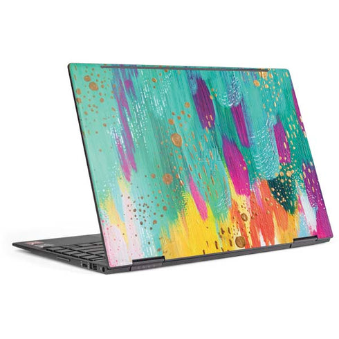 Etta Vee Turquoise Brush Stroke HP Envy Skin