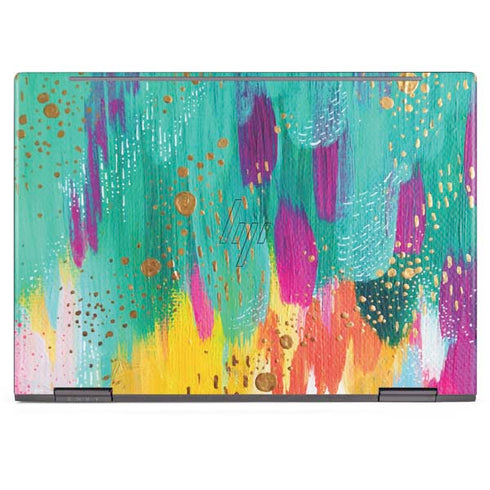 Etta Vee Turquoise Brush Stroke HP Envy Skin