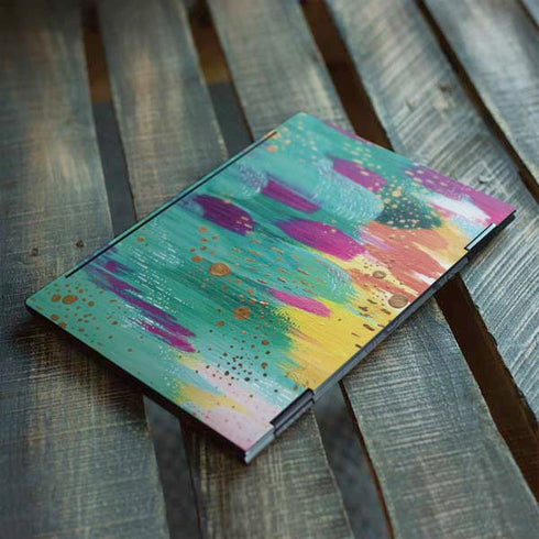Etta Vee Turquoise Brush Stroke HP Envy Skin