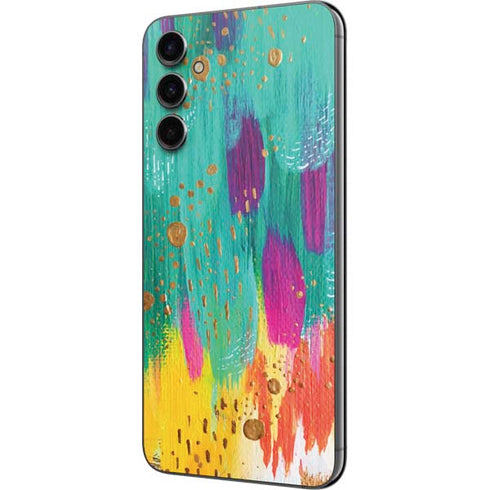 Etta Vee Turquoise Brush Stroke Galaxy A14 5G Skin