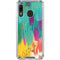 Etta Vee Turquoise Brush Stroke Galaxy A30 Clear Case