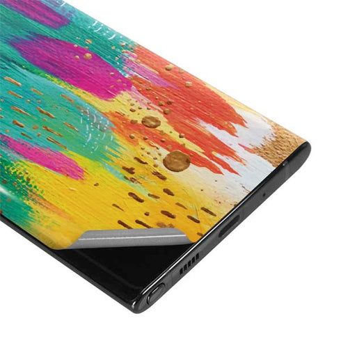 Etta Vee Turquoise Brush Stroke Galaxy Note 10 Plus Skin