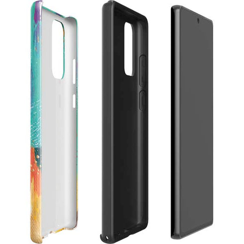 Etta Vee Turquoise Brush Stroke Galaxy Note20 5G Pro Case