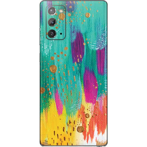 Etta Vee Turquoise Brush Stroke Galaxy Note20 5G Skin