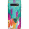 Etta Vee Turquoise Brush Stroke Galaxy S10 Skin