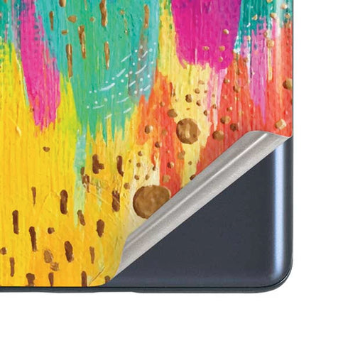 Etta Vee Turquoise Brush Stroke Galaxy S20 Fan Edition Skin