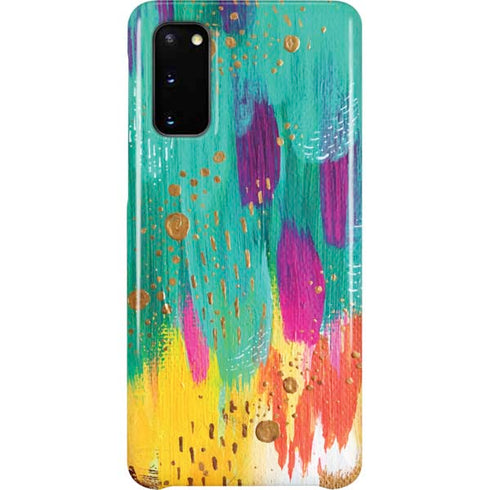 Etta Vee Turquoise Brush Stroke Galaxy S20 Lite Case