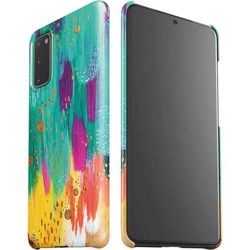 Etta Vee Turquoise Brush Stroke Galaxy S20 Lite Case