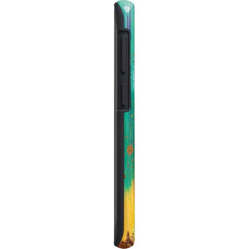 Etta Vee Turquoise Brush Stroke Galaxy S20 Pro Case
