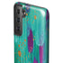 Etta Vee Turquoise Brush Stroke Galaxy S21 FE Pro Case