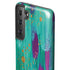 Etta Vee Turquoise Brush Stroke Galaxy S21 Plus 5G Pro Case