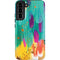 Etta Vee Turquoise Brush Stroke Galaxy S22 Plus Pro Case
