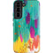 Etta Vee Turquoise Brush Stroke Galaxy S22 Pro Case