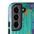Etta Vee Turquoise Brush Stroke Galaxy S22 Pro Case