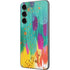 Turquoise Brush Stroke by Etta Vee Galaxy S23 FE Skin