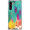 Etta Vee Turquoise Brush Stroke Galaxy S23 Plus Clear Case