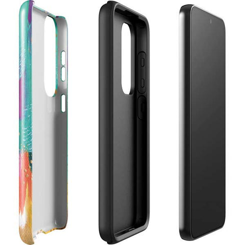 Etta Vee Turquoise Brush Stroke Galaxy S23 Plus Pro Case