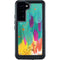 Etta Vee Turquoise Brush Stroke Galaxy S23 Plus Waterproof Case
