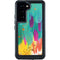 Etta Vee Turquoise Brush Stroke Galaxy S23 Waterproof Case
