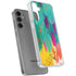 Turquoise Brush Stroke by Etta Vee Galaxy S24 Plus Clear Case