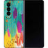 Etta Vee Turquoise Brush Stroke Galaxy Z Fold4 5G Skin