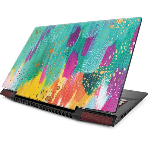 Etta Vee Turquoise Brush Stroke Lenovo IdeaPad Skin