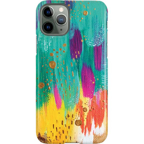 Etta Vee Turquoise Brush Stroke iPhone 11 Pro Lite Case