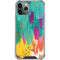 Turquoise Brush Stroke by Etta Vee iPhone 11 Pro Max Clear Case