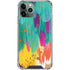 Turquoise Brush Stroke by Etta Vee iPhone 11 Pro Max Clear Case