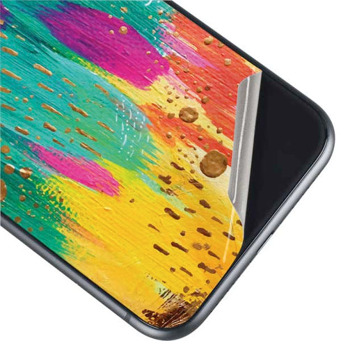 Etta Vee Turquoise Brush Stroke iPhone 11 Skin