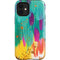 Etta Vee Turquoise Brush Stroke iPhone 12 Mini Impact Case