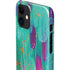 Etta Vee Turquoise Brush Stroke iPhone 12 Mini Lite Case