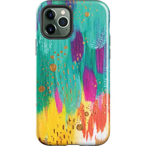 Etta Vee Turquoise Brush Stroke iPhone 12 Pro Max Impact Case