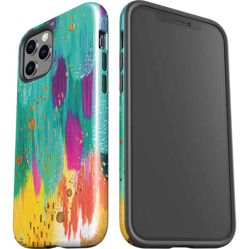 Etta Vee Turquoise Brush Stroke iPhone 12 Pro Max Impact Case