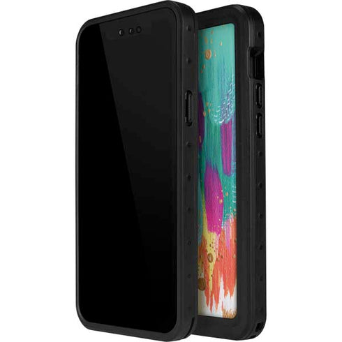 Etta Vee Turquoise Brush Stroke iPhone 13 Mini Waterproof Case