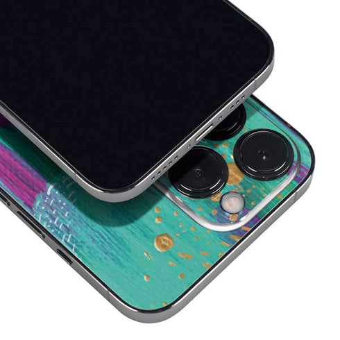Etta Vee Turquoise Brush Stroke iPhone 13 Pro Max Skin