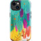 Etta Vee Turquoise Brush Stroke iPhone 14 Plus Impact Case