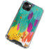 Turquoise Brush Stroke by Etta Vee iPhone 15 Plus Clear Case