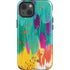 Etta Vee Turquoise Brush Stroke iPhone 14 Impact Case