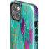 Etta Vee Turquoise Brush Stroke iPhone 14 Impact Case