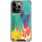 Turquoise Brush Stroke by Etta Vee iPhone 15 Pro Clear Case