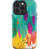 Etta Vee Turquoise Brush Stroke iPhone 14 Pro Impact Case