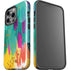 Etta Vee Turquoise Brush Stroke iPhone 14 Pro Impact Case