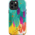 Turquoise Brush Stroke by Etta Vee iPhone 15 Pro Max Impact Case