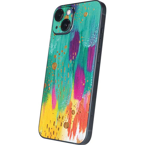 Etta Vee Turquoise Brush Stroke iPhone 14 Skin