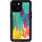 Turquoise Brush Stroke by Etta Vee iPhone 15 Waterproof Case