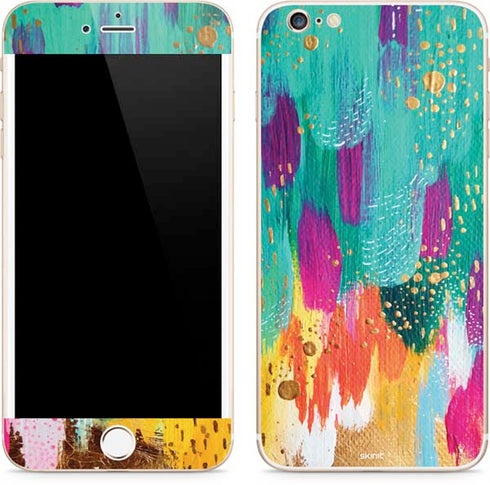 Etta Vee Turquoise Brush Stroke iPhone 6/6s Plus Skin